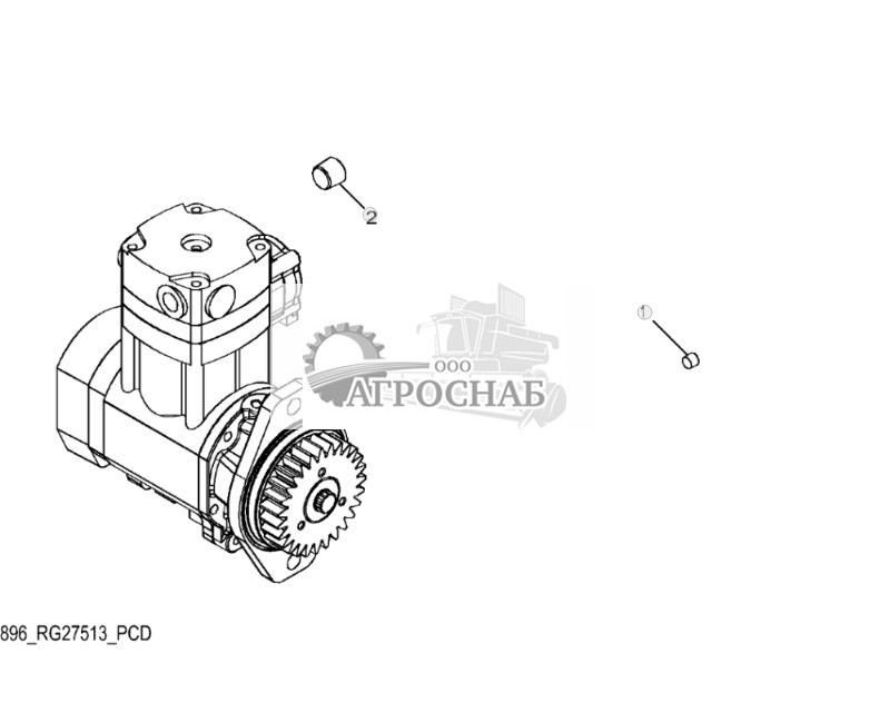 7896 Заглушка крепежа воздушного компрессора - ST6810 80.jpg